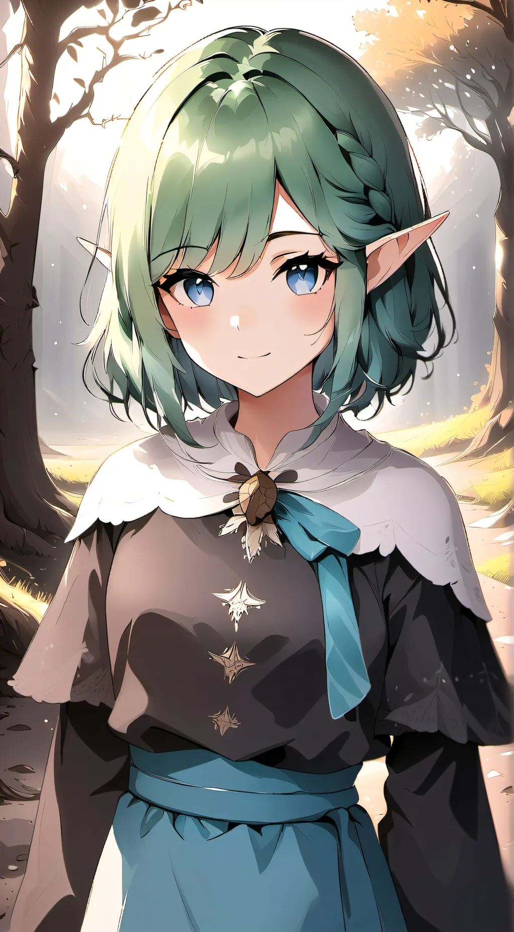 ai character: rose background