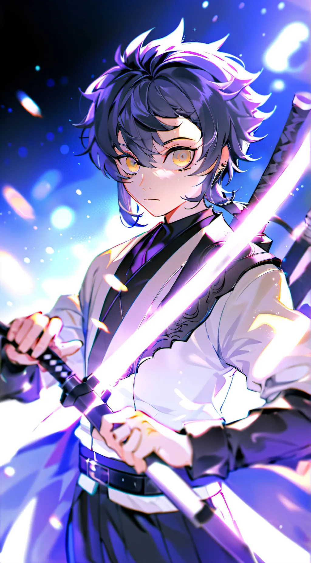 ai character: demon slayer background