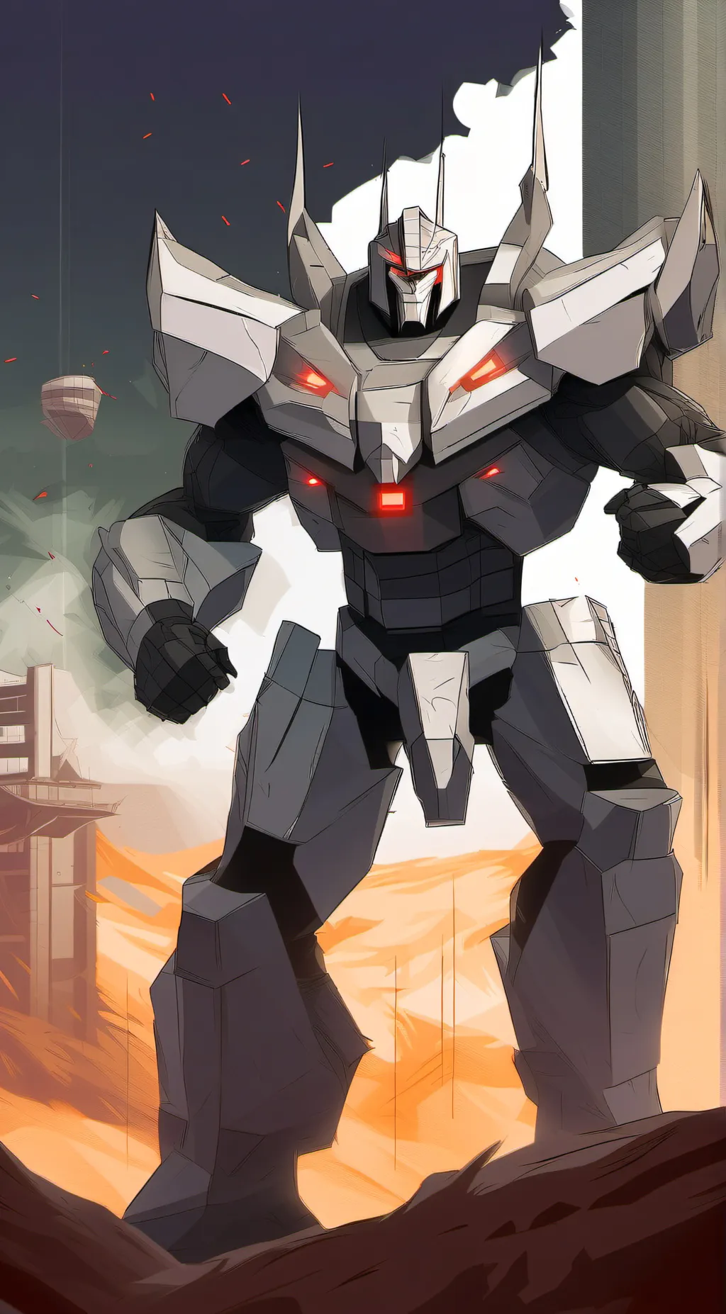ai character: Megatron  background
