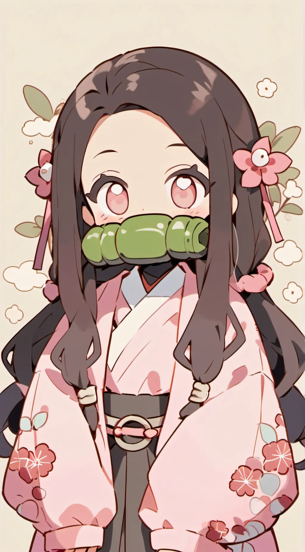 ai character: Nezuko background