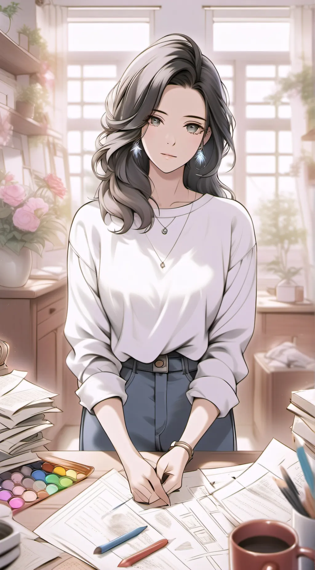 ai character: avery background