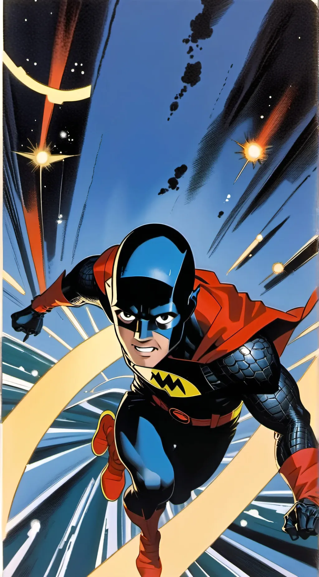 ai character: Super hero background