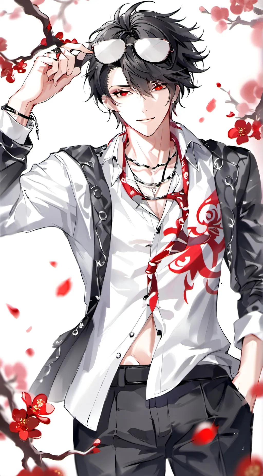ai character: Cool stranger(wane background