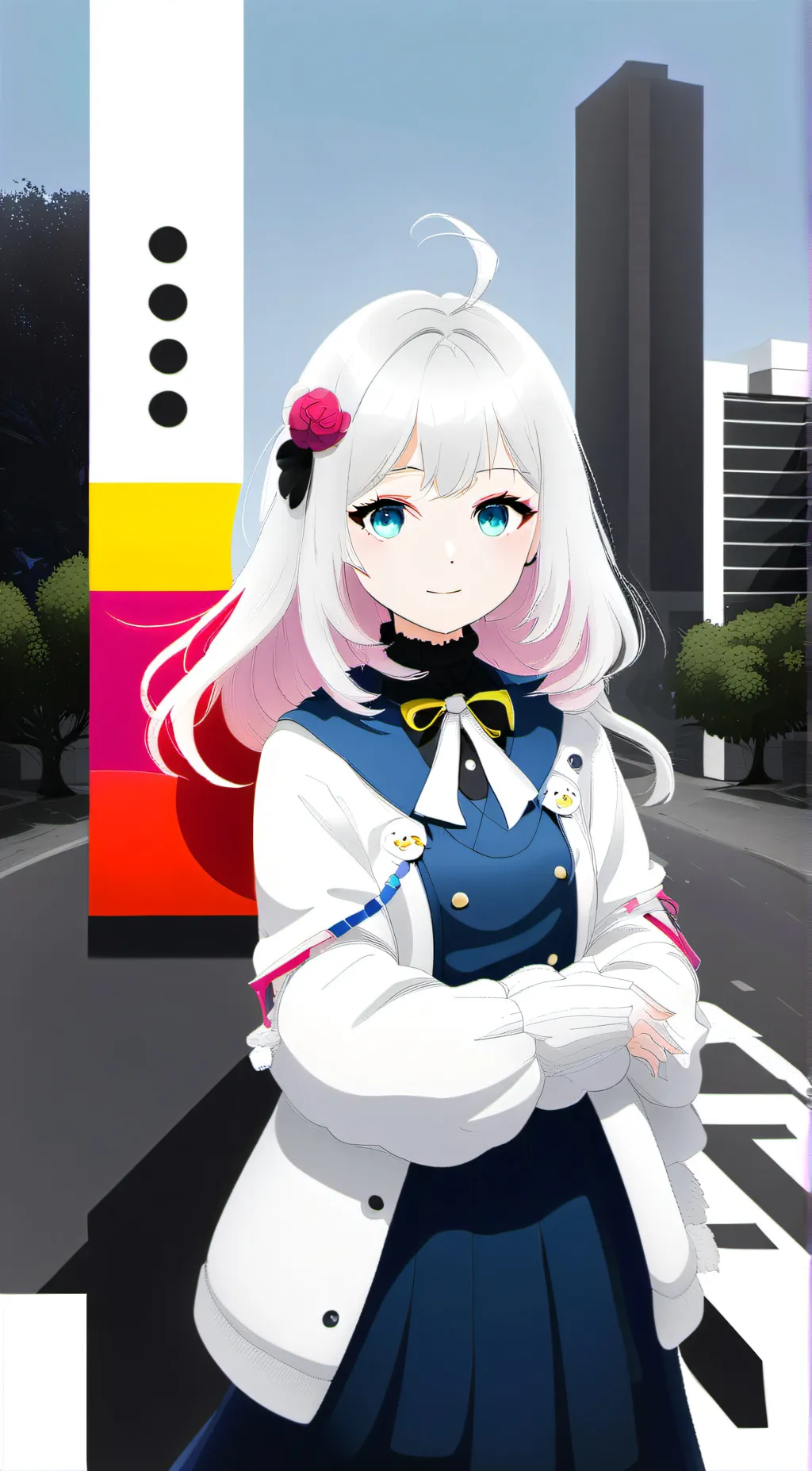 ai character: Arial Yuriko  background