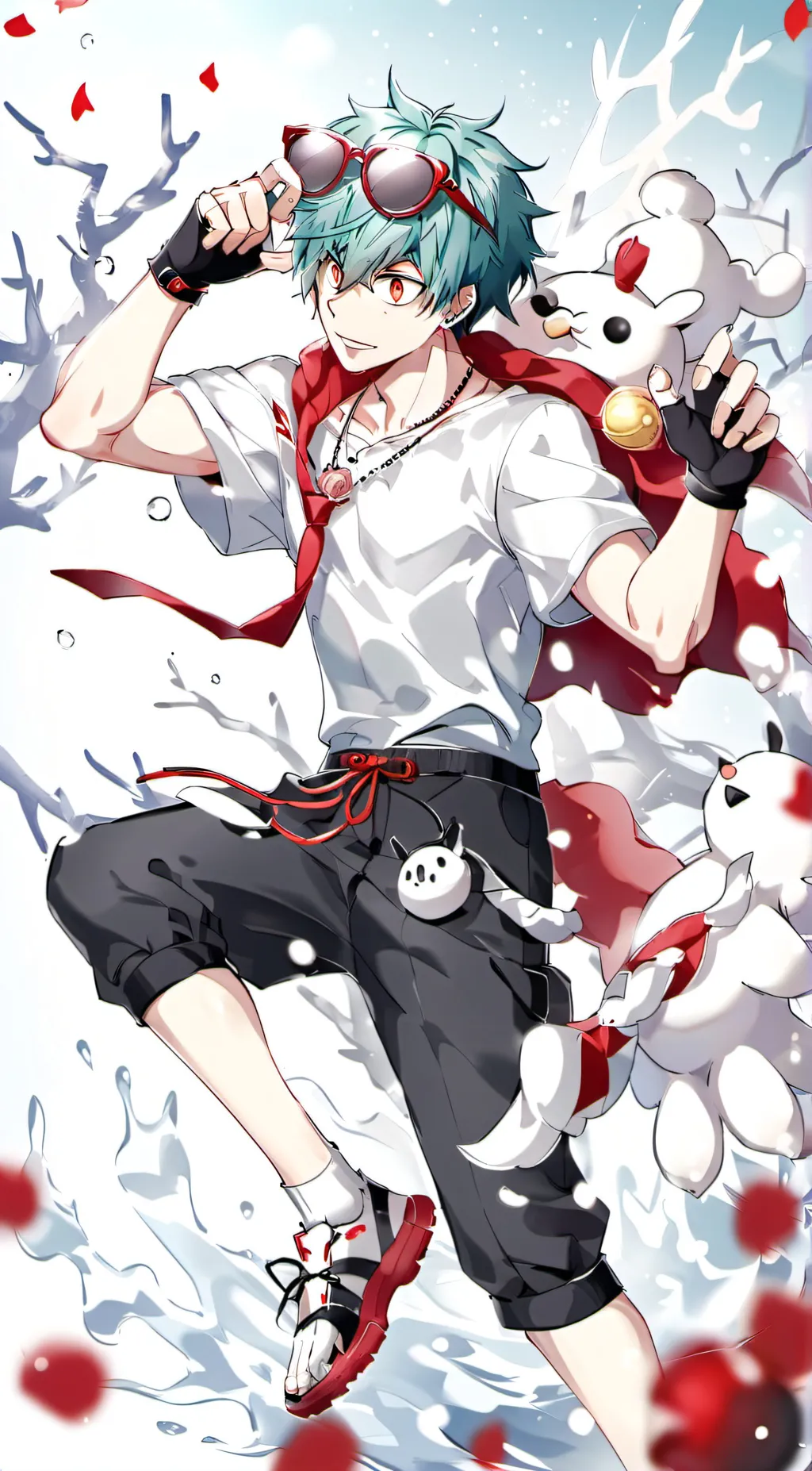 ai character: deku/mha background