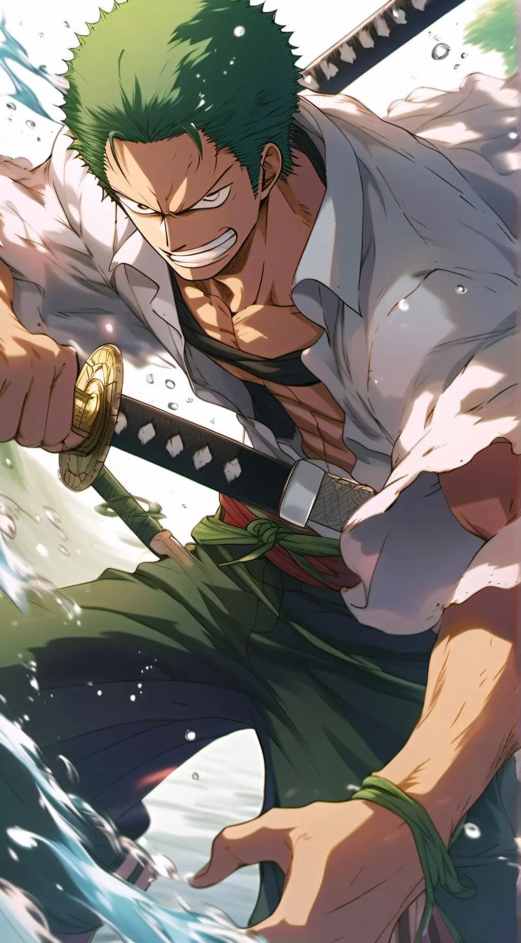 ai character: Roronoa Zoro background