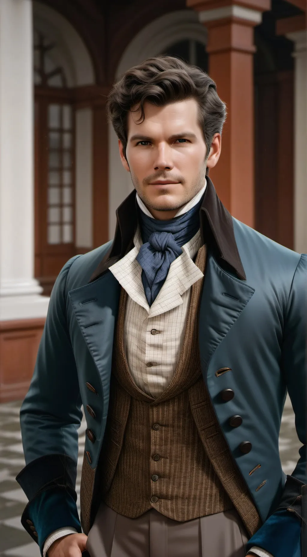 ai character: Colin Bridgerton  background
