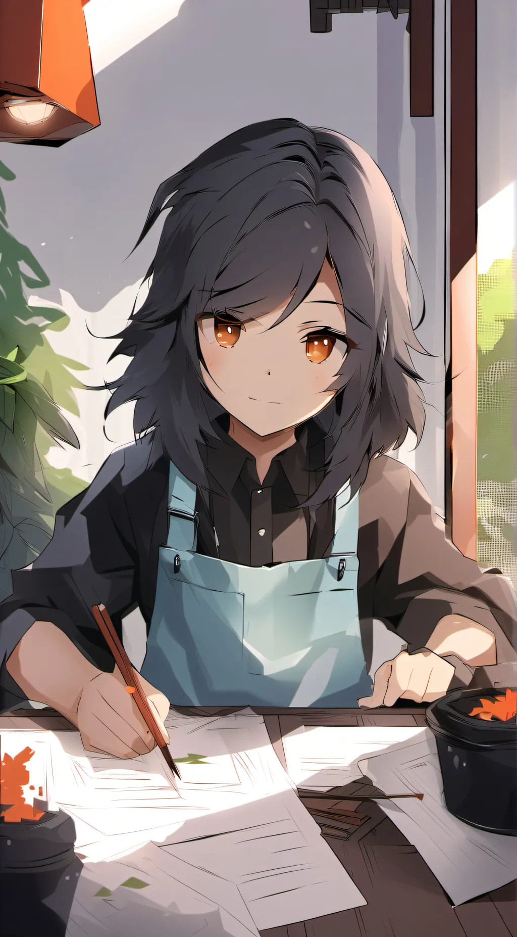 ai character: Galaxy  background