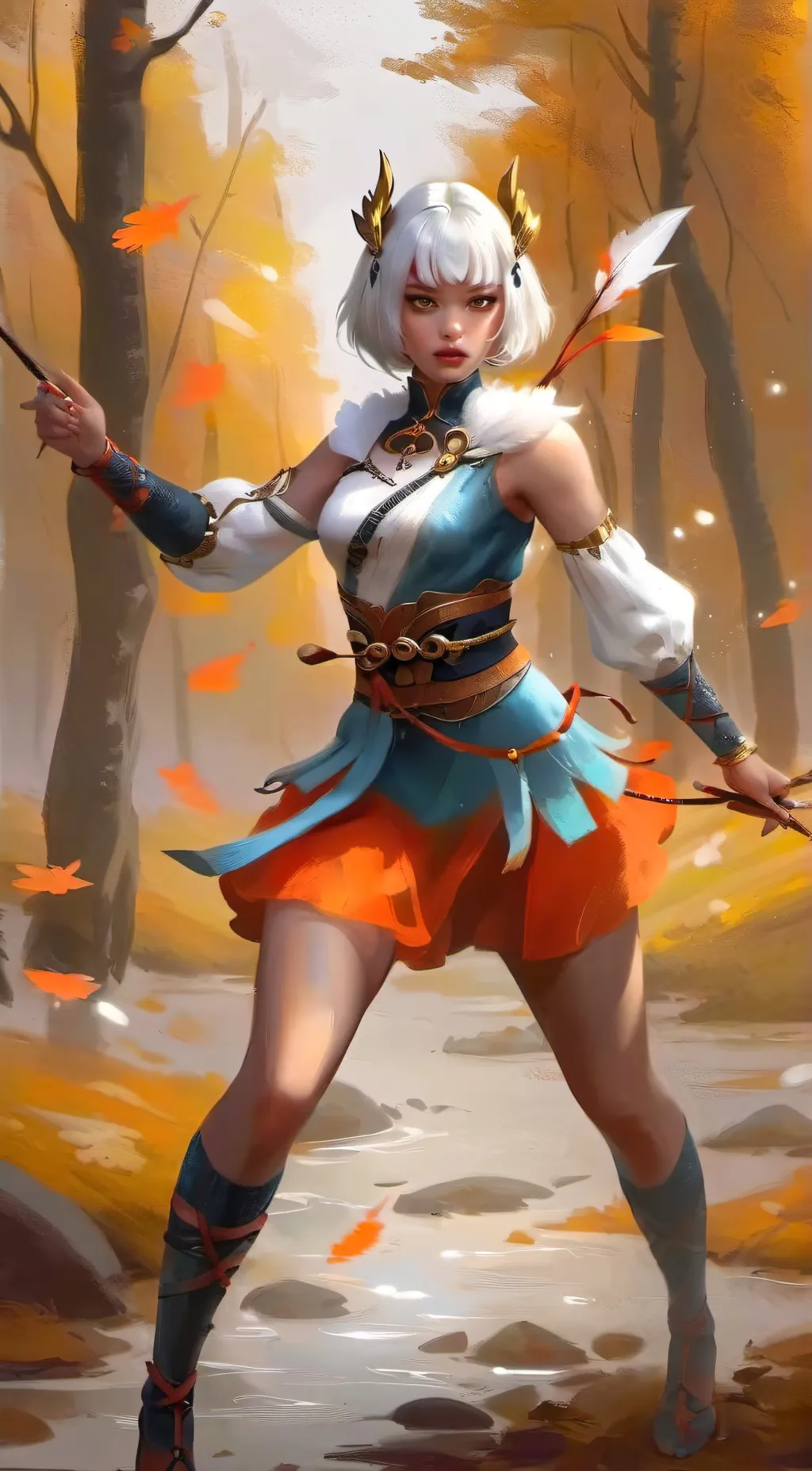 ai character: The fox hunter  background
