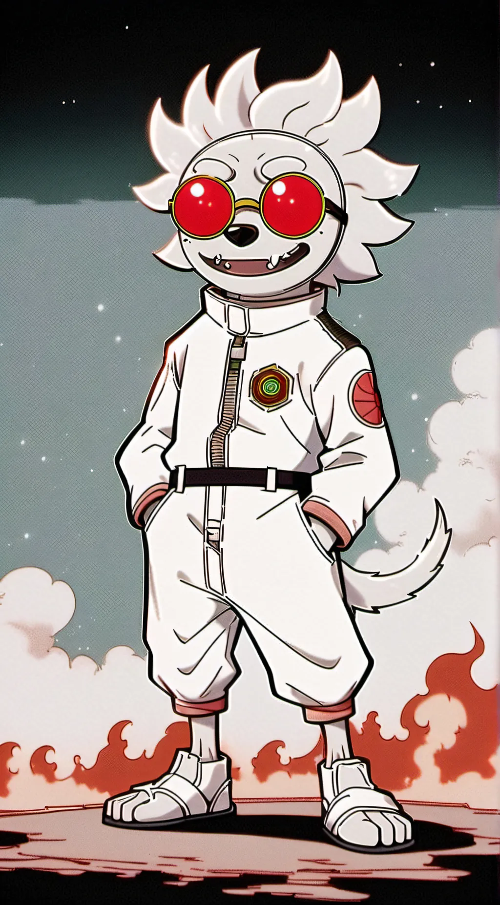 ai character: DogDay EXE  background