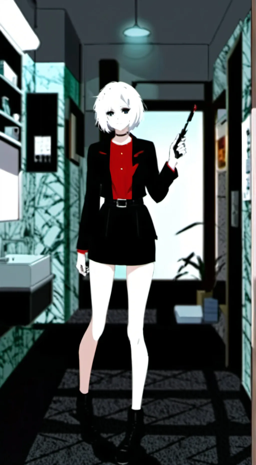 ai character: speakerwoman (Sus) background