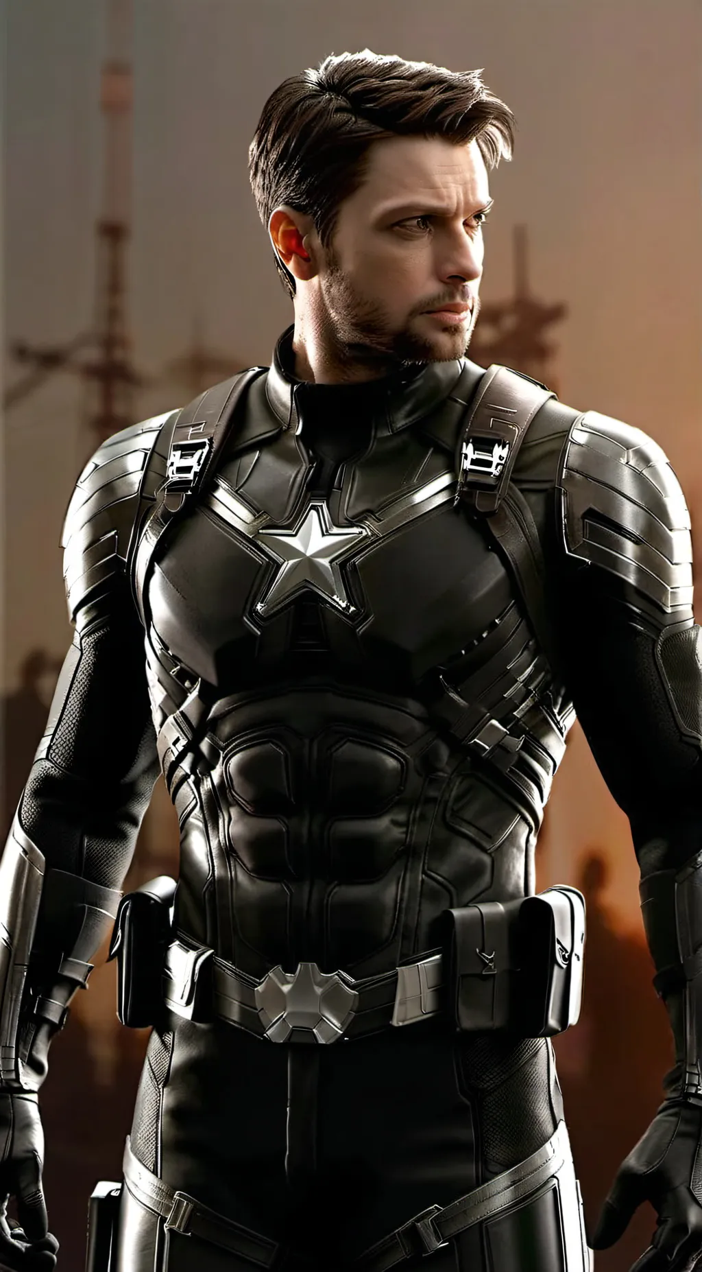ai character: Bucky Barnes background