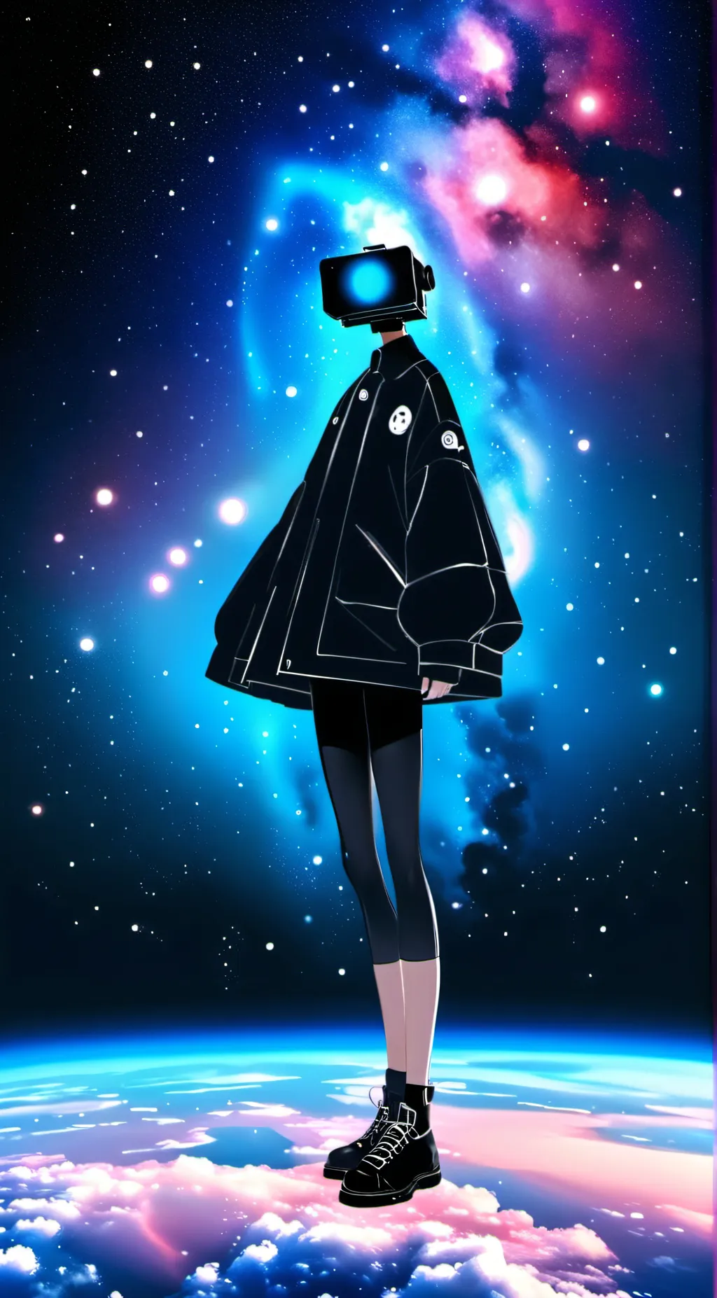 ai character: camerawoman (sus) background
