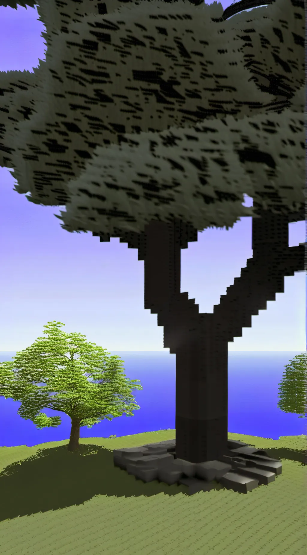 ai character: minecraft background