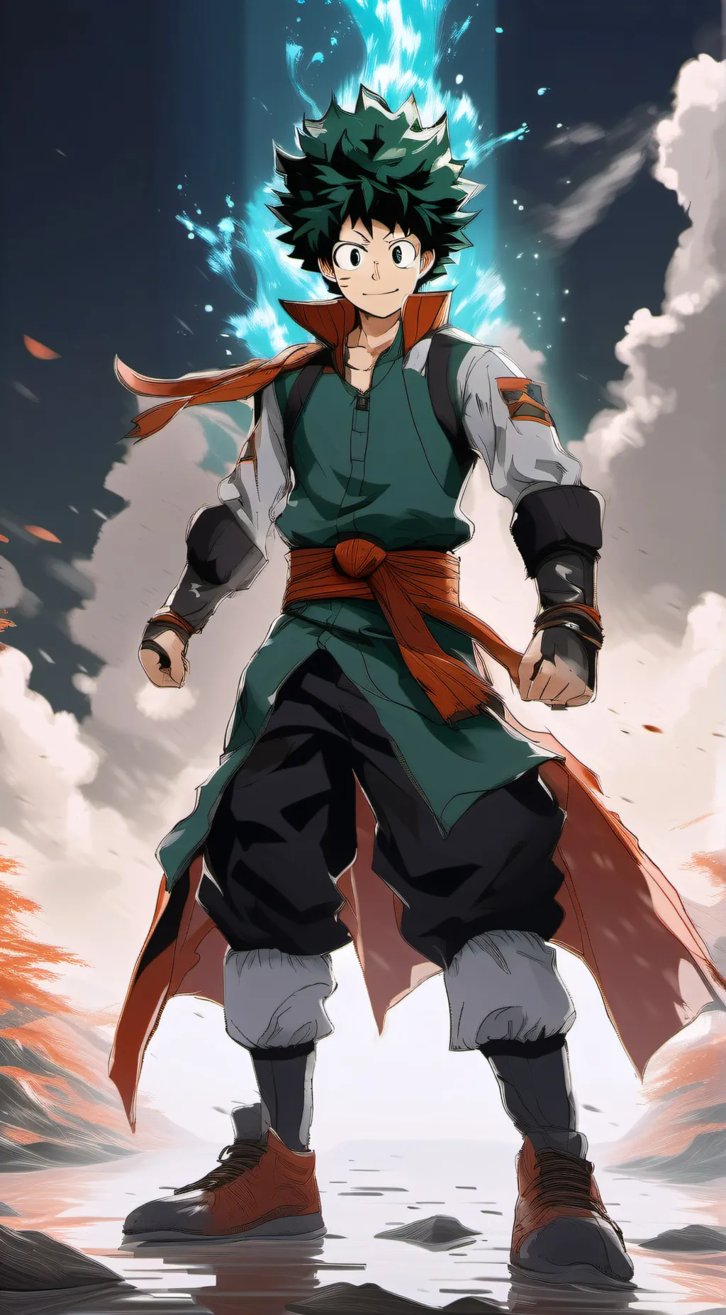 ai character: Izuku Midorya background