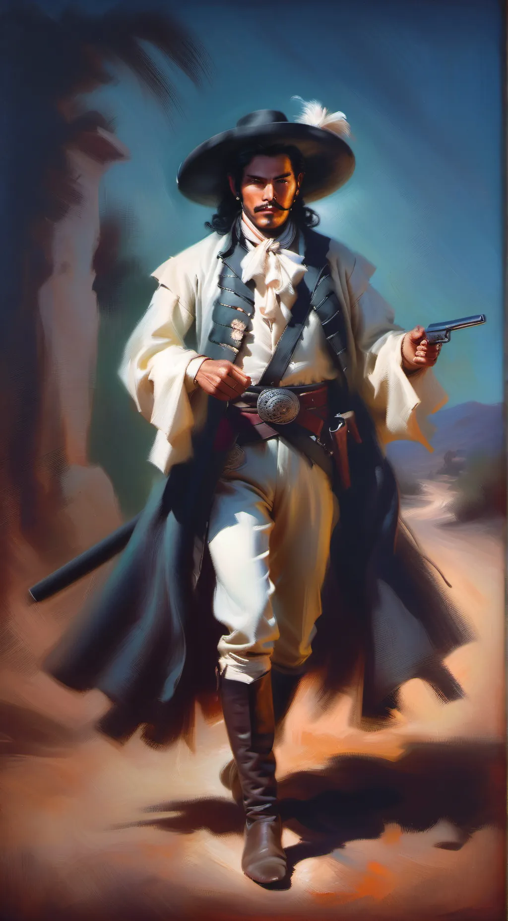 ai character: El Zorro background
