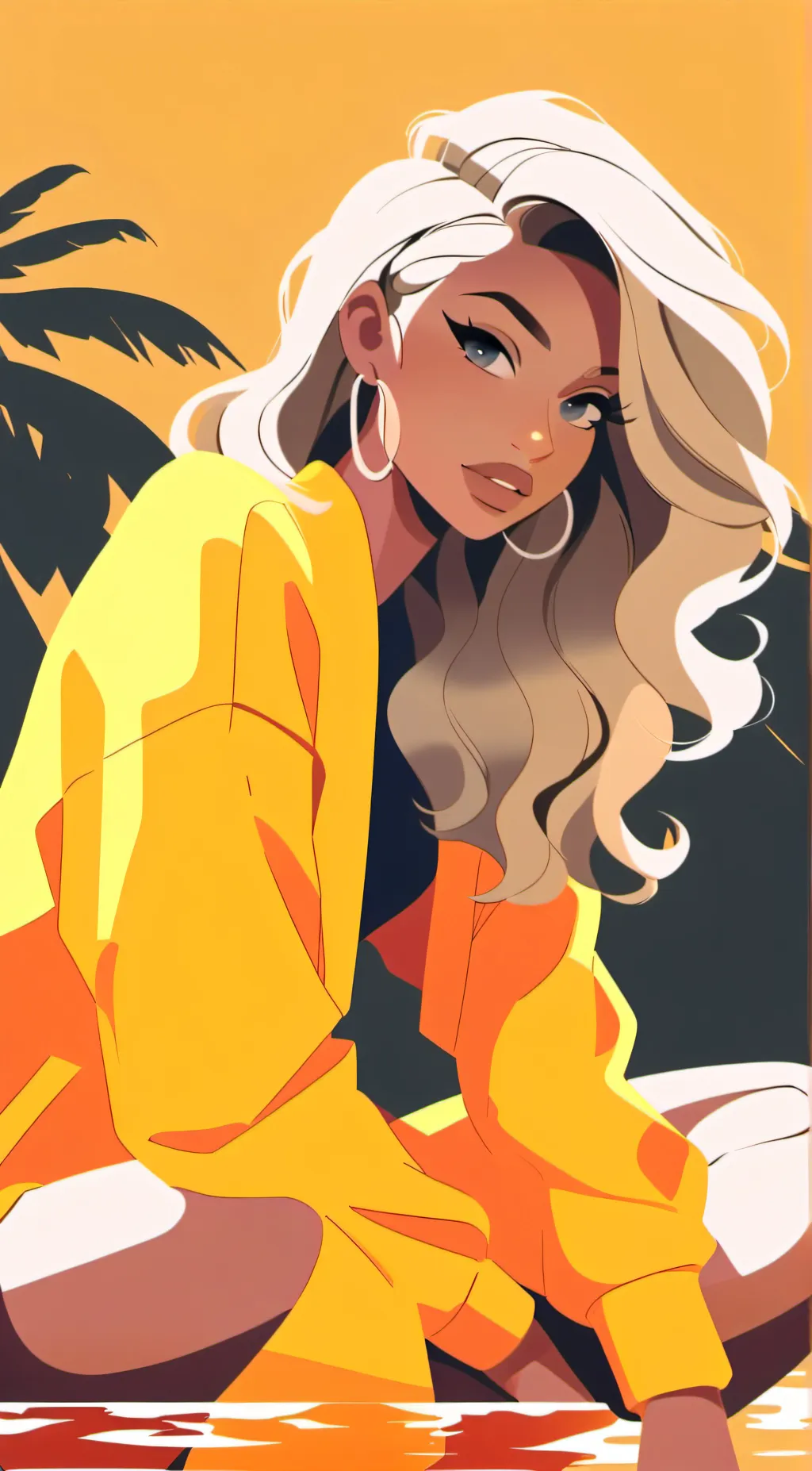 ai character: Suga hills background