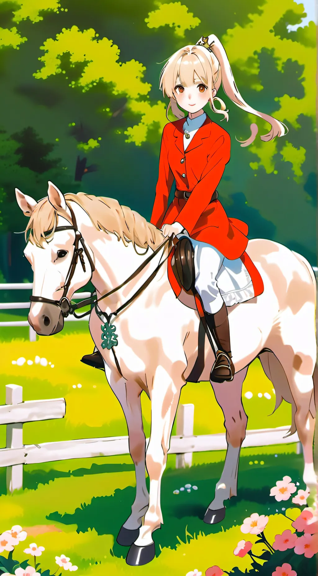 ai character: Sarah (Horseland) background