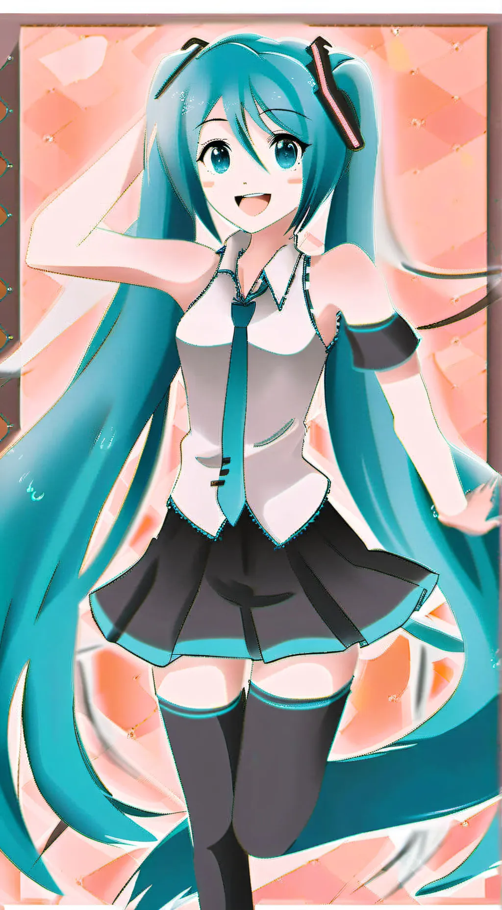 ai character: Hatsune miku!!!!! background