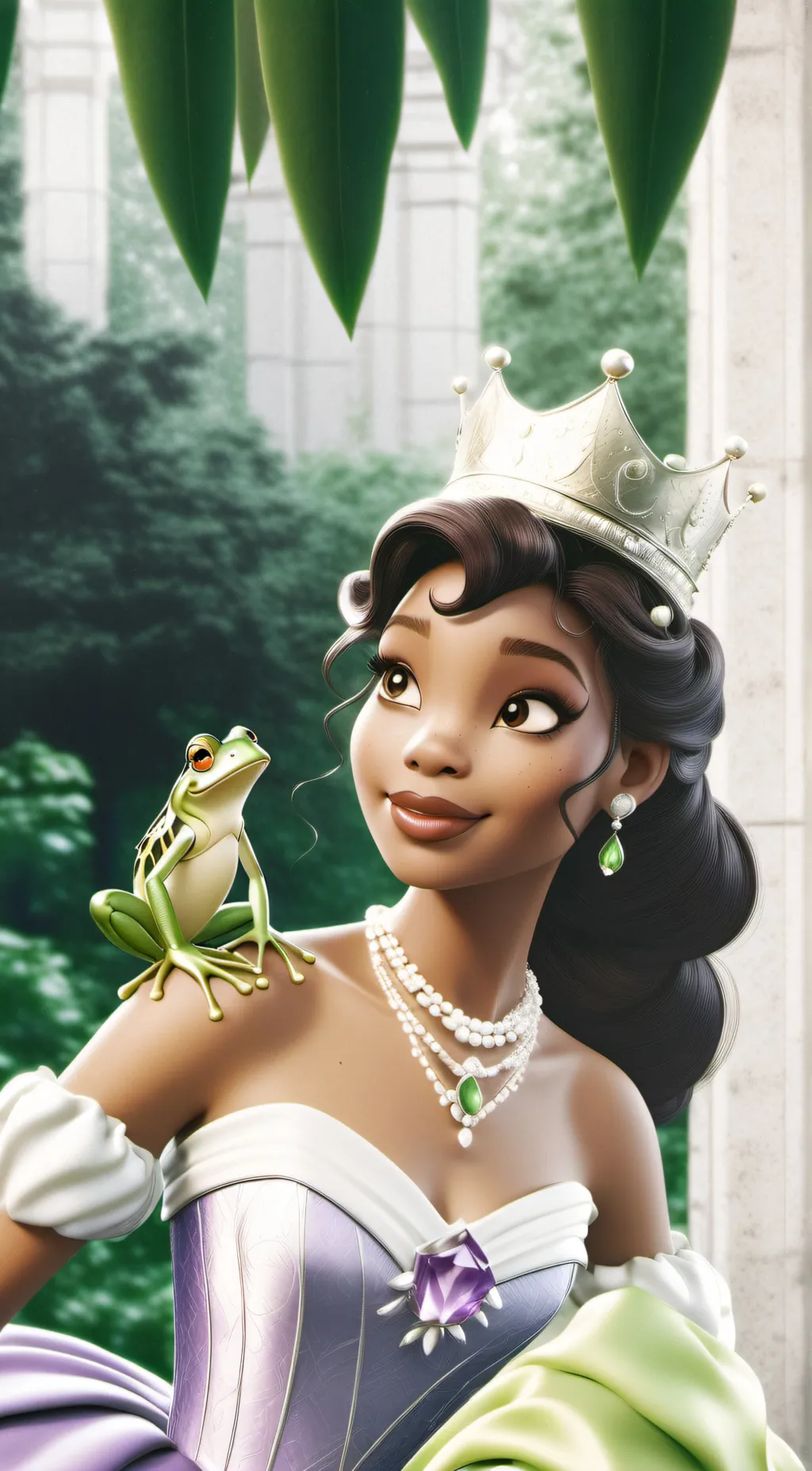 ai character: Princess Tiana background