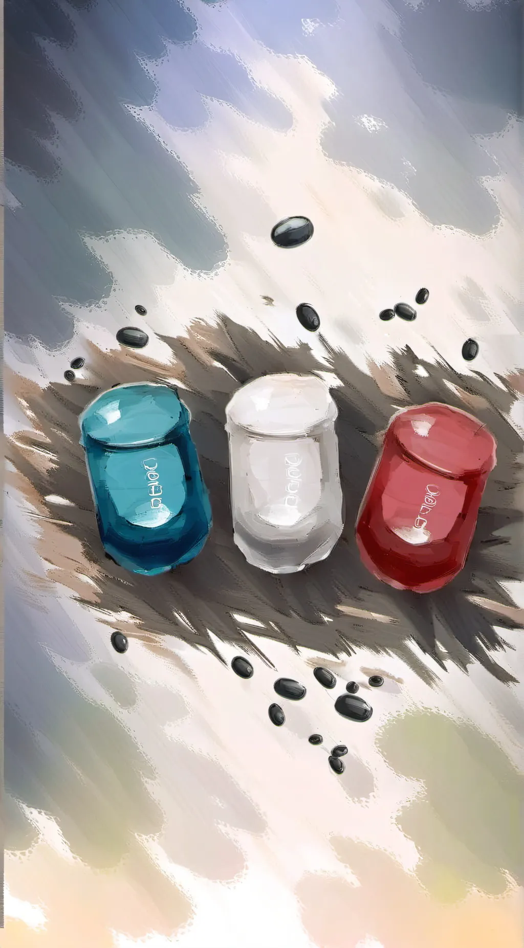 ai character: Unknown pills background