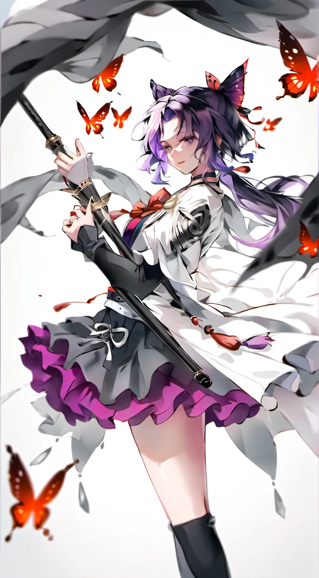 ai character: Shinobu kocho  background
