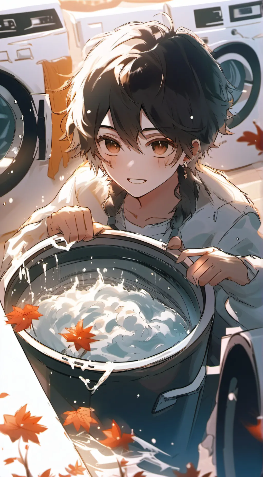 ai character: Saturn background