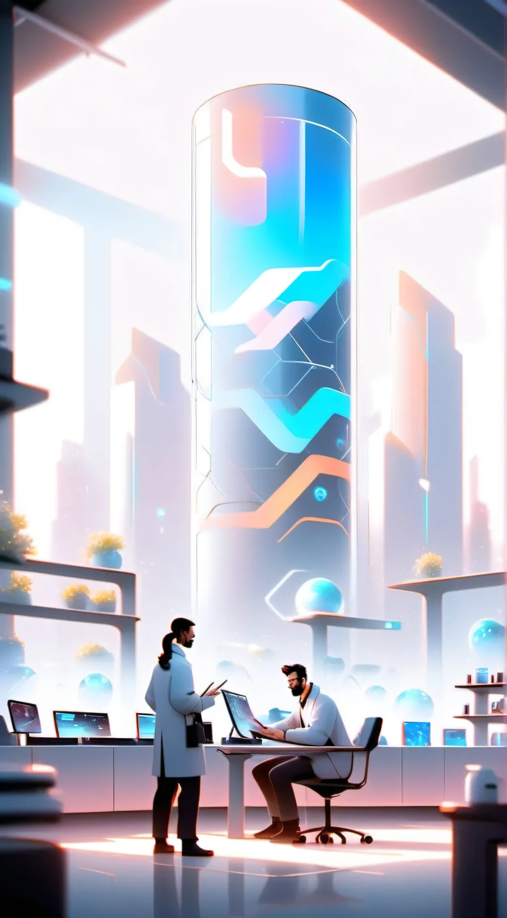 ai character: colours  background