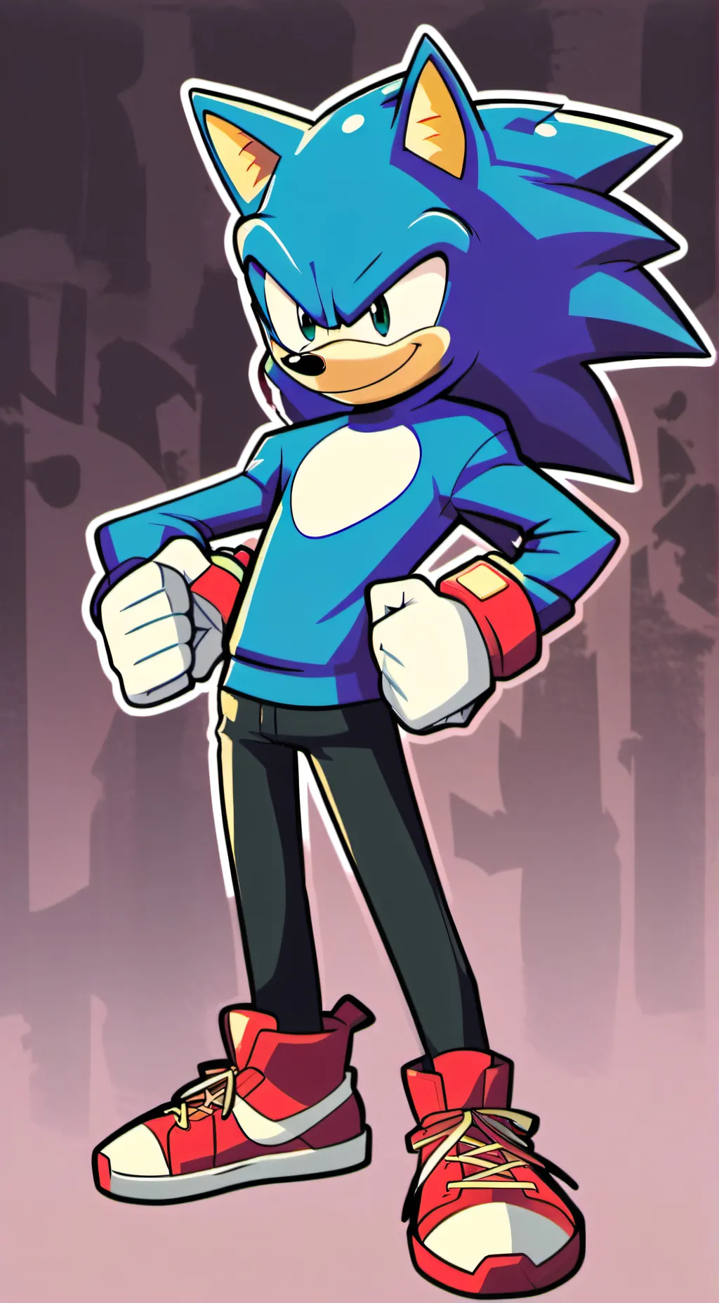 ai character: sonic background