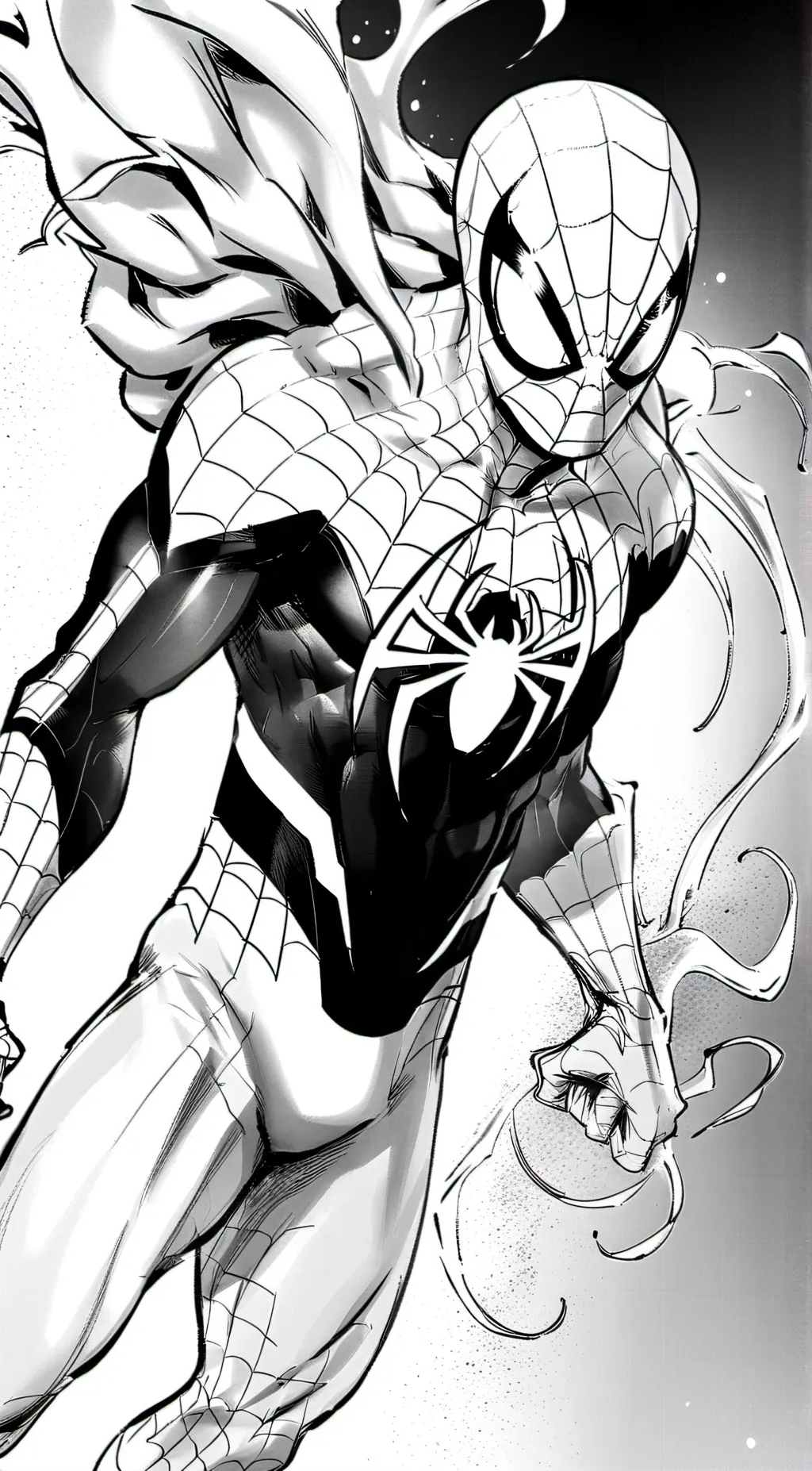 ai character: Anti venom spiderm background