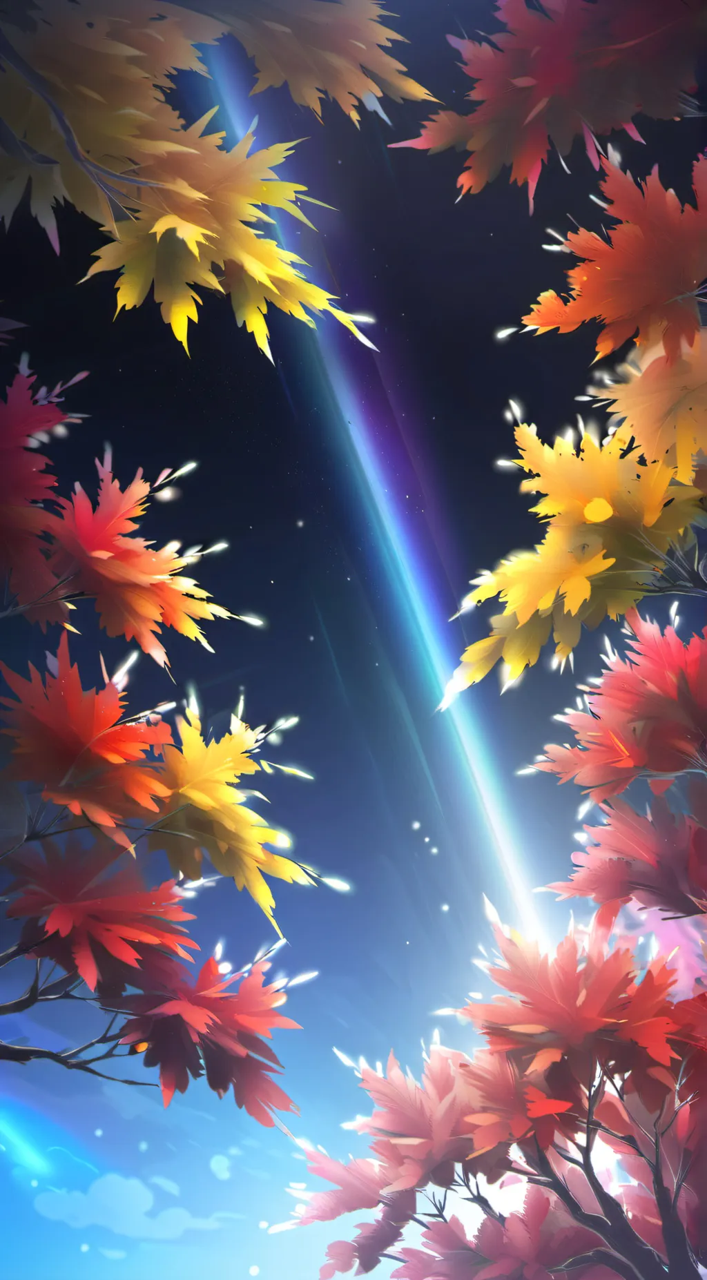 ai character: wishing star background