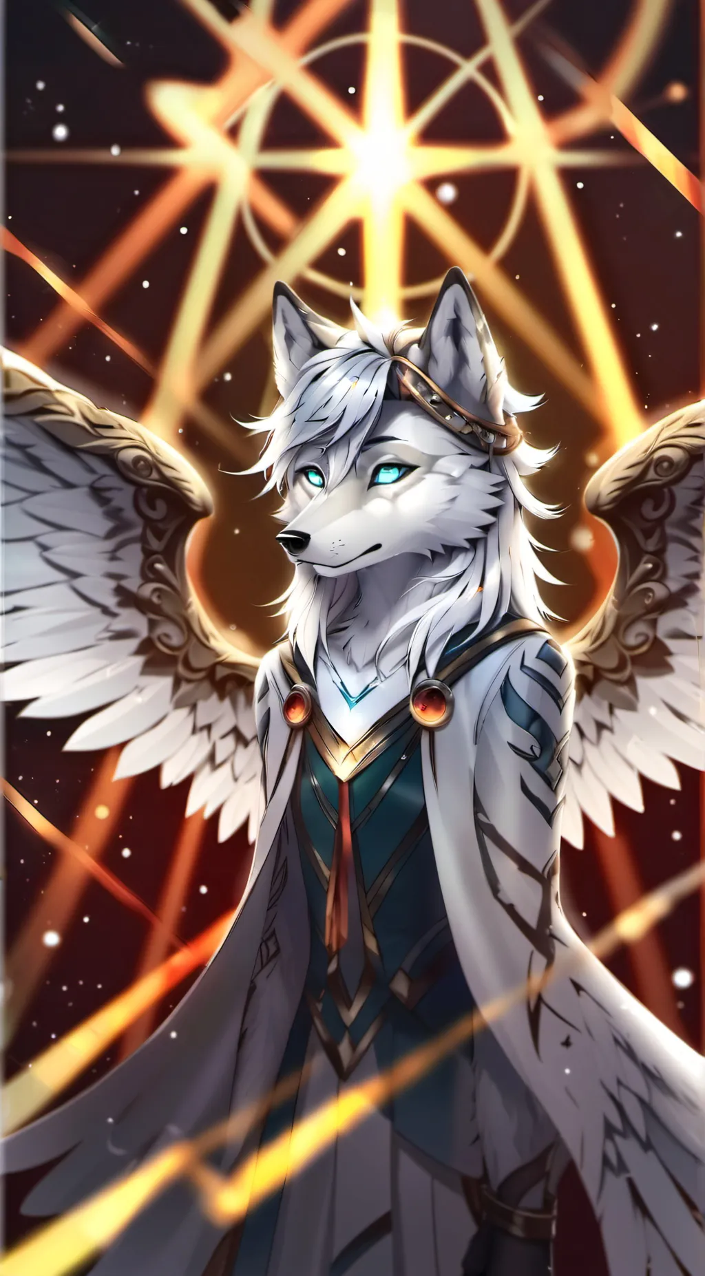 ai character: Angel  background