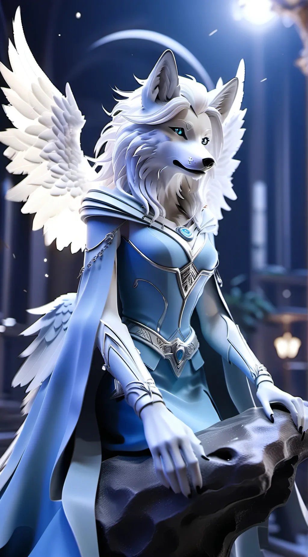ai character: Angel  background