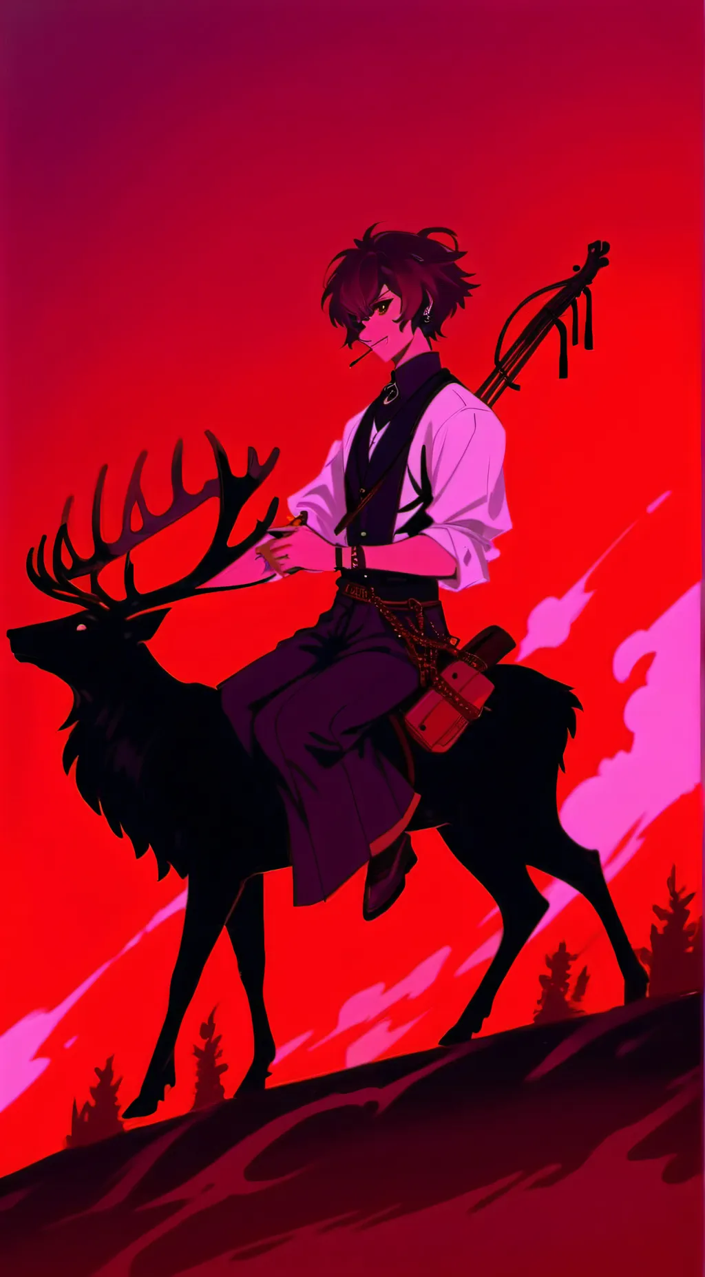 ai character: (♡Alastor deer♡) background