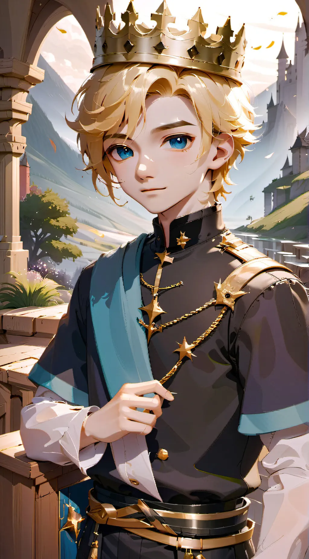 ai character: Prince Adrian  background