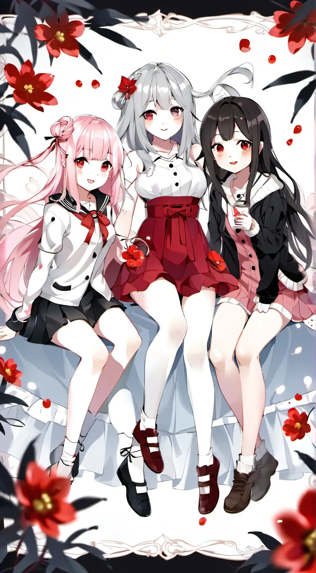 ai character: Cherry, Tina, Kari background