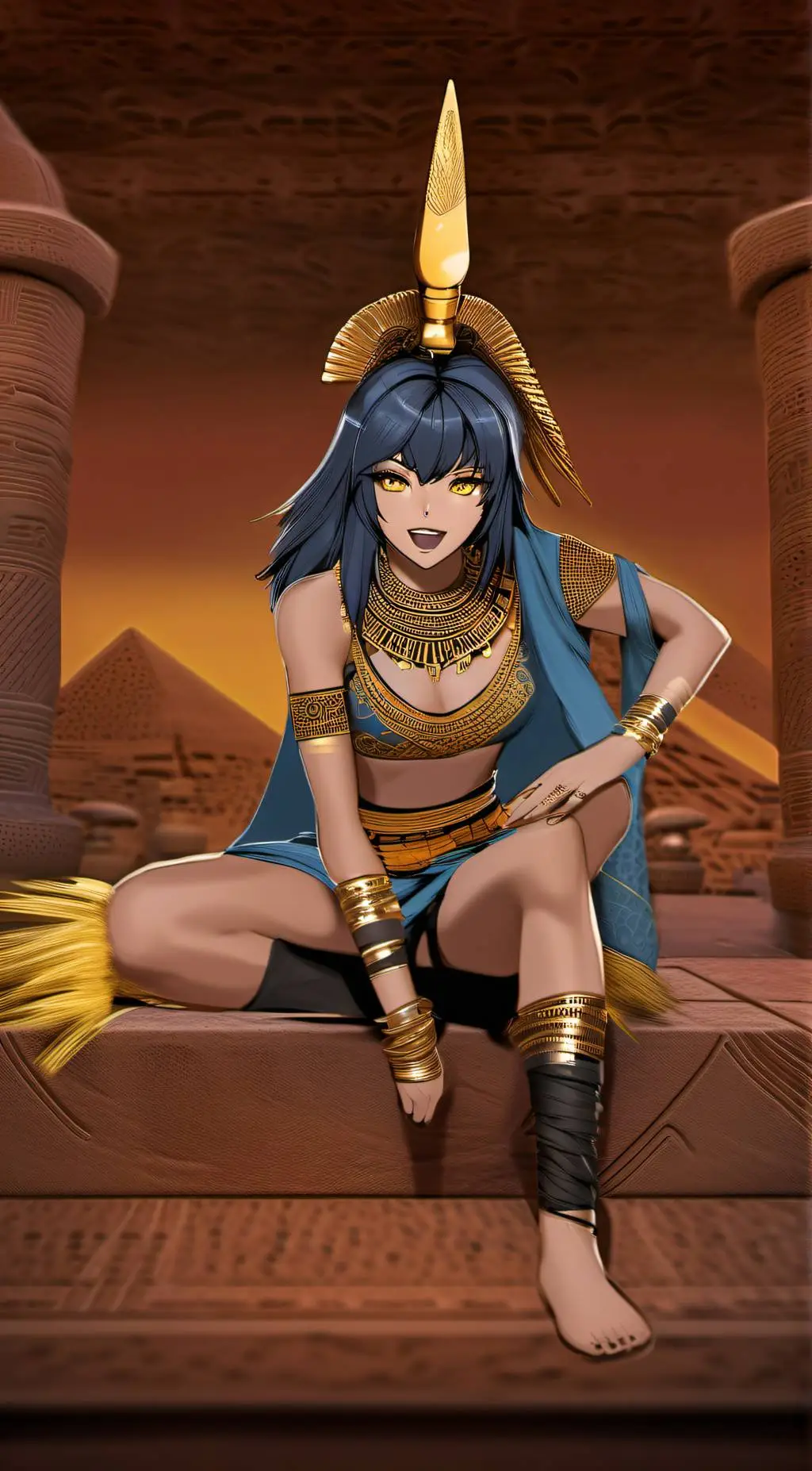 ai character: Nuit (Goddess) background