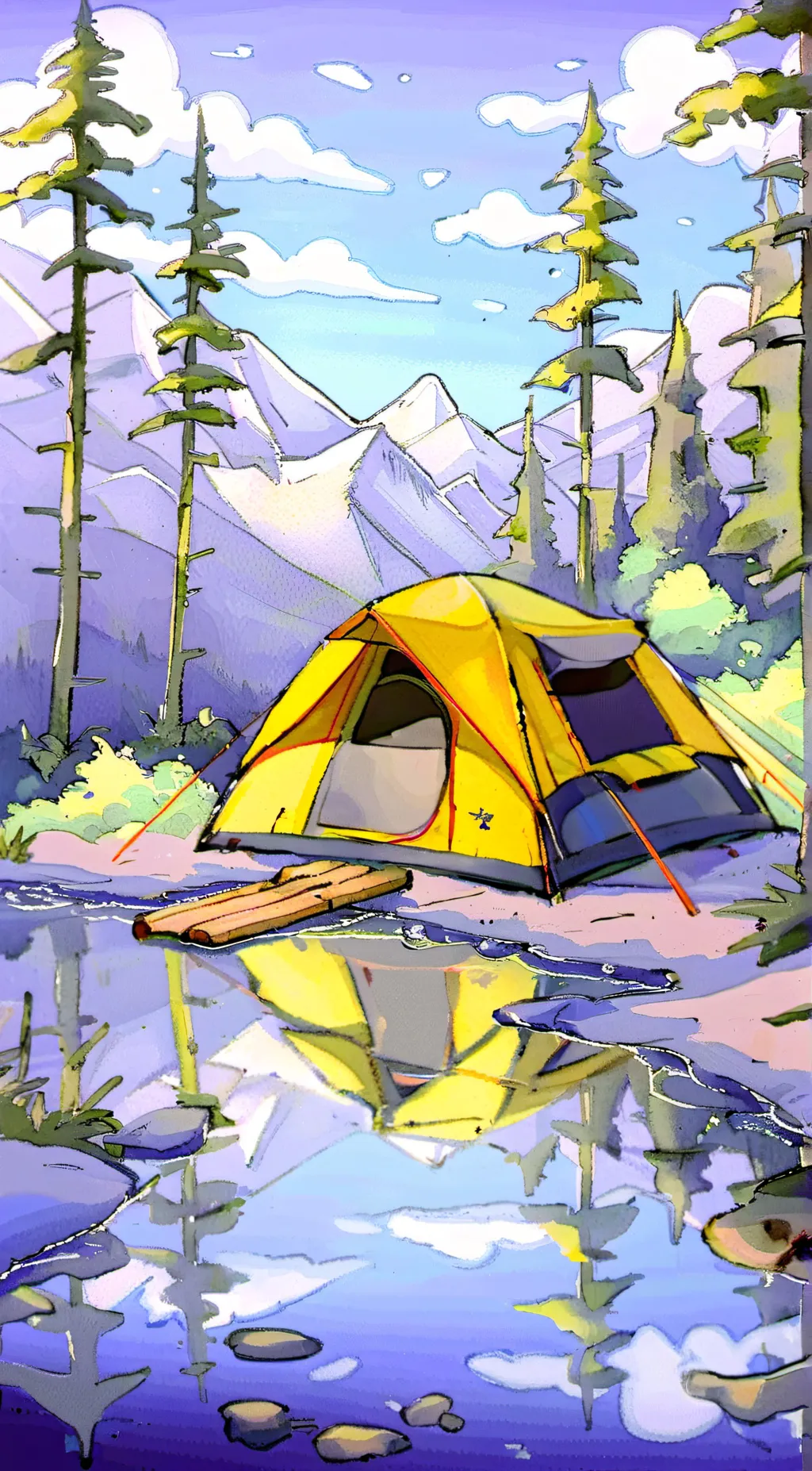 ai character: mha camp! background