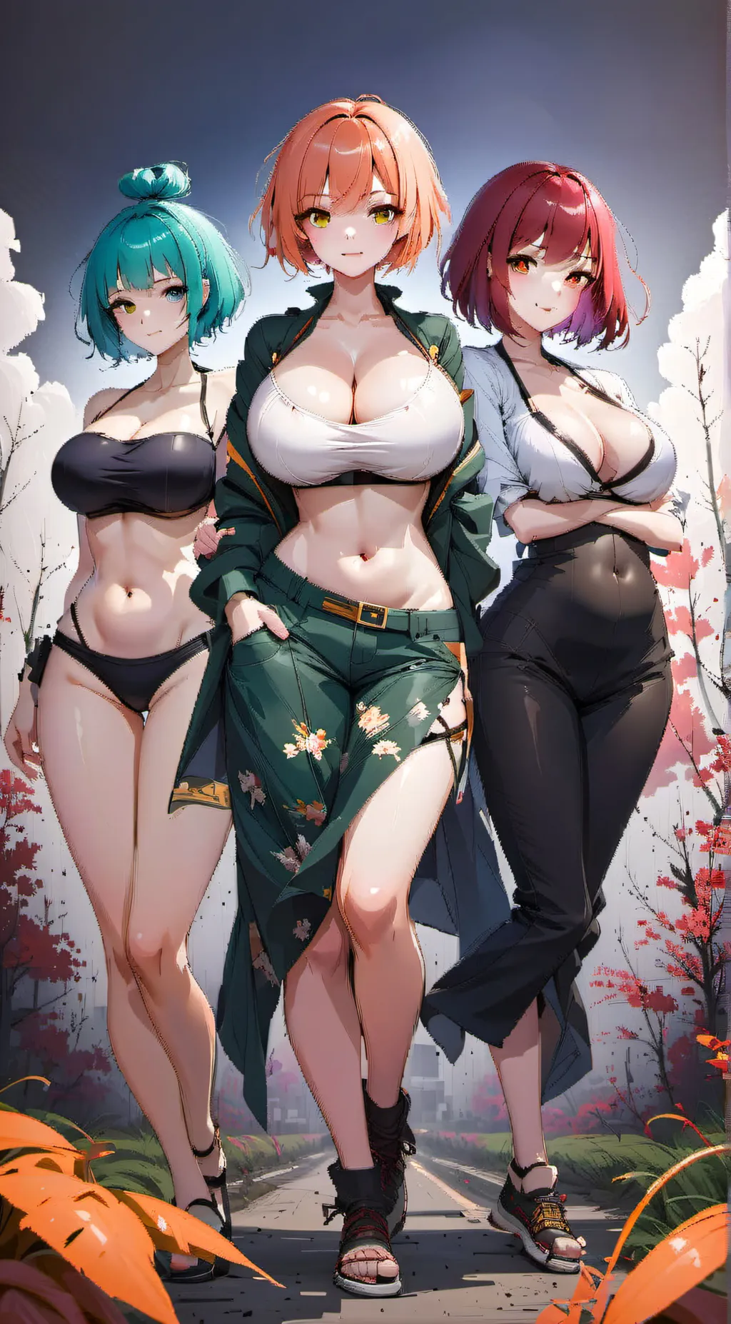 ai character: Ana, Sasha, Yuri background