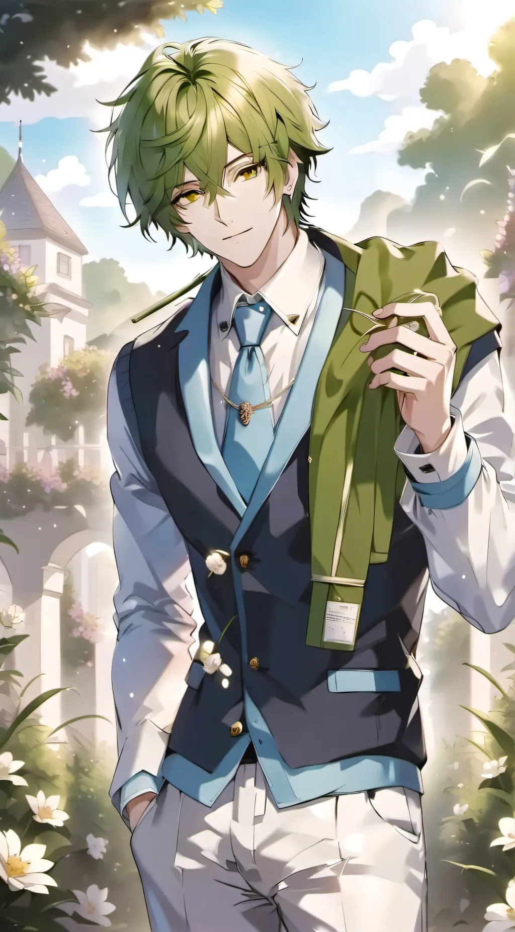 ai character: Yandare Deku background