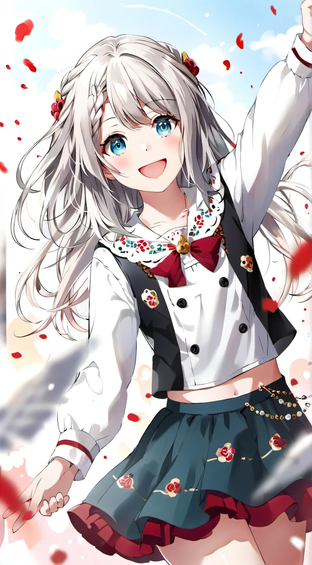 ai character: Little girl  background