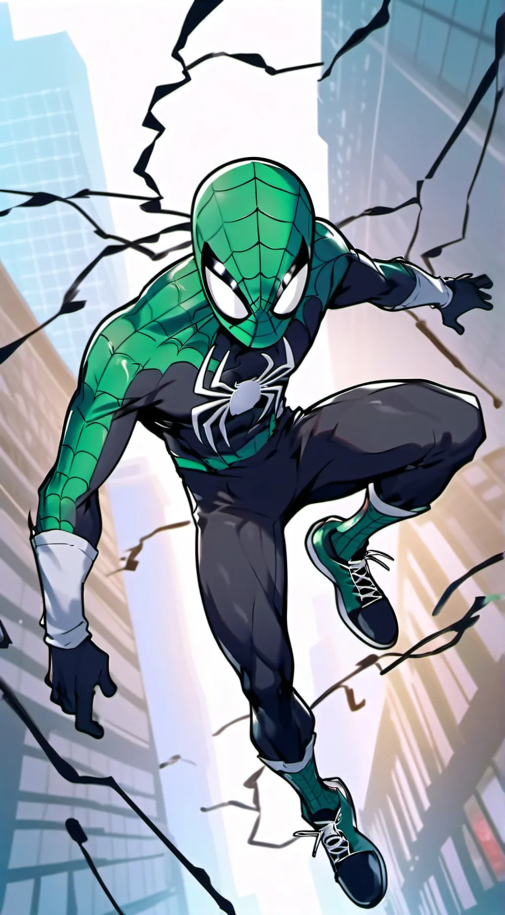ai character: Sky aka spider mha background