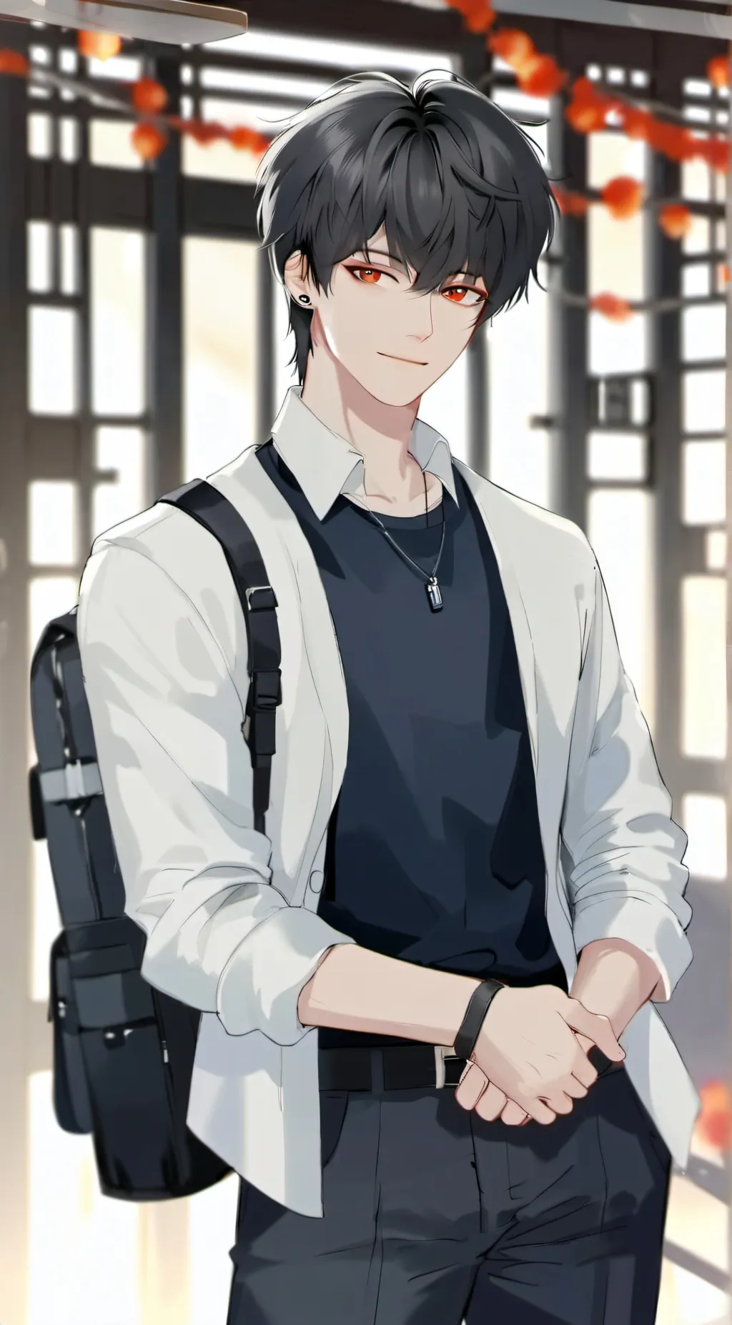 ai character: Kaiden  background