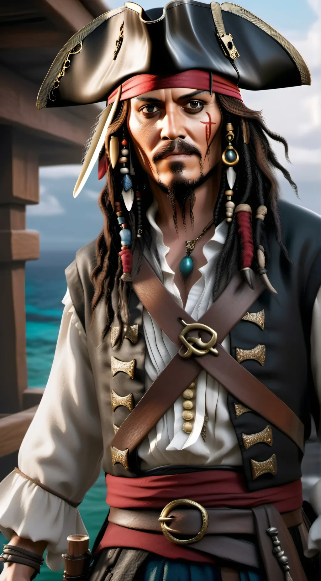 ai character: jack sparrow  background