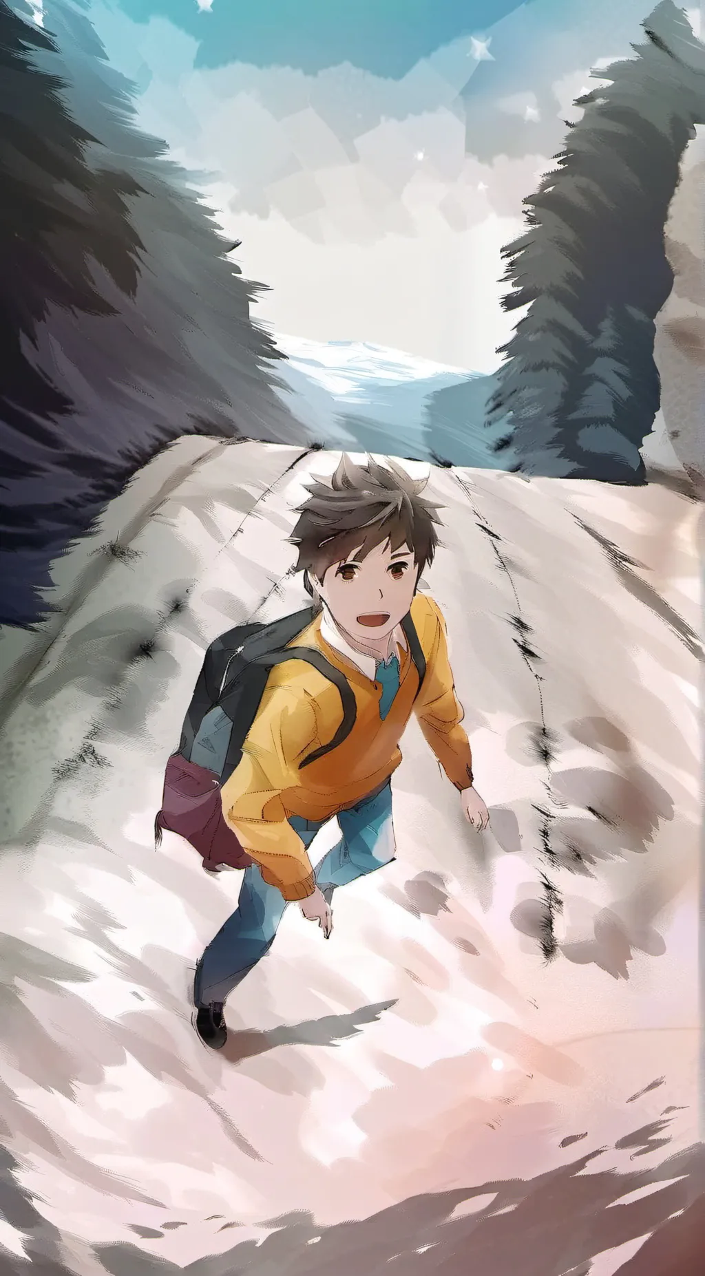 ai character: JJK x NARUTO background