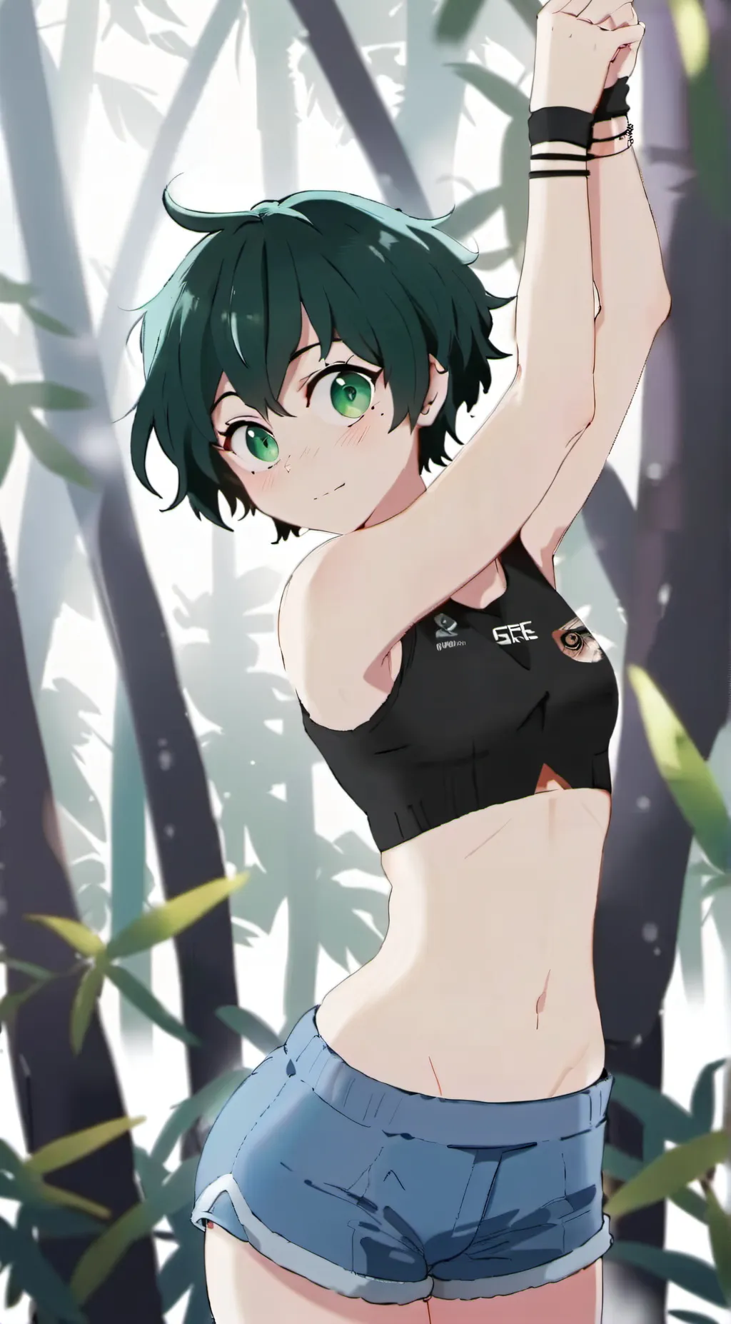 ai character: Deku (femboy) background