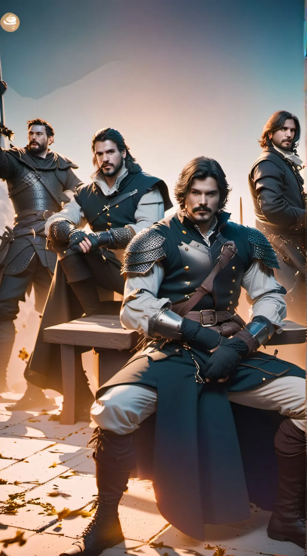 ai character: The Musketeers  background