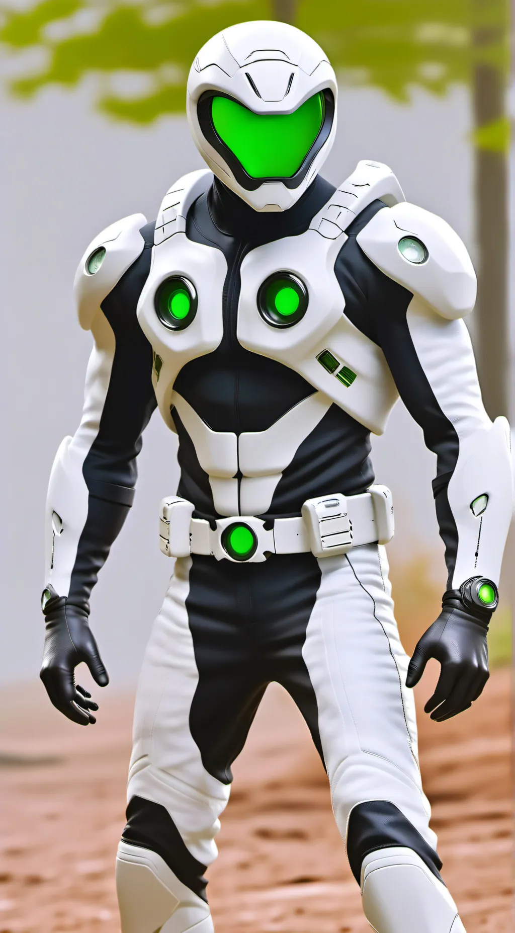 ai character: Green-fist background