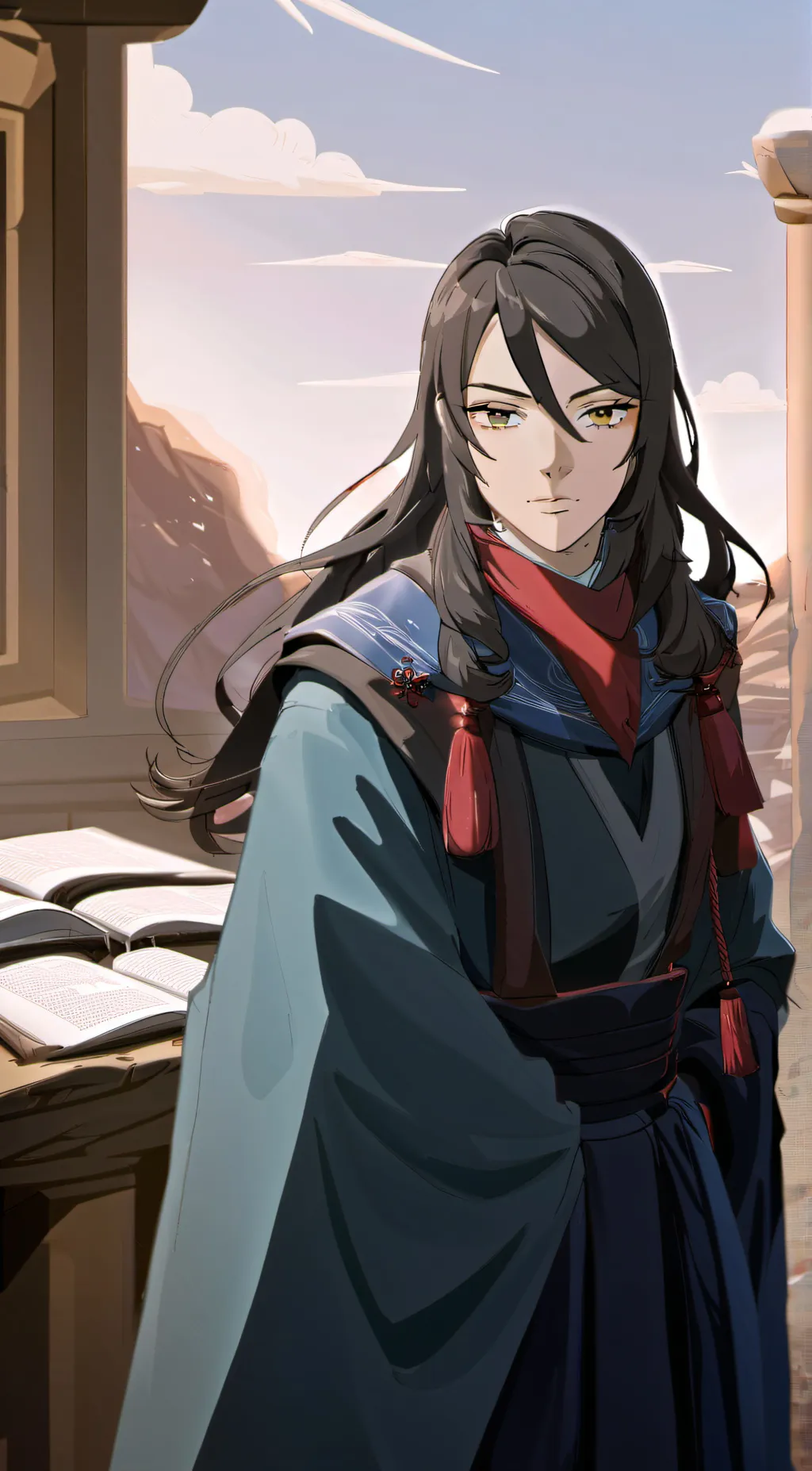 ai character: Sorcerer Sellen background