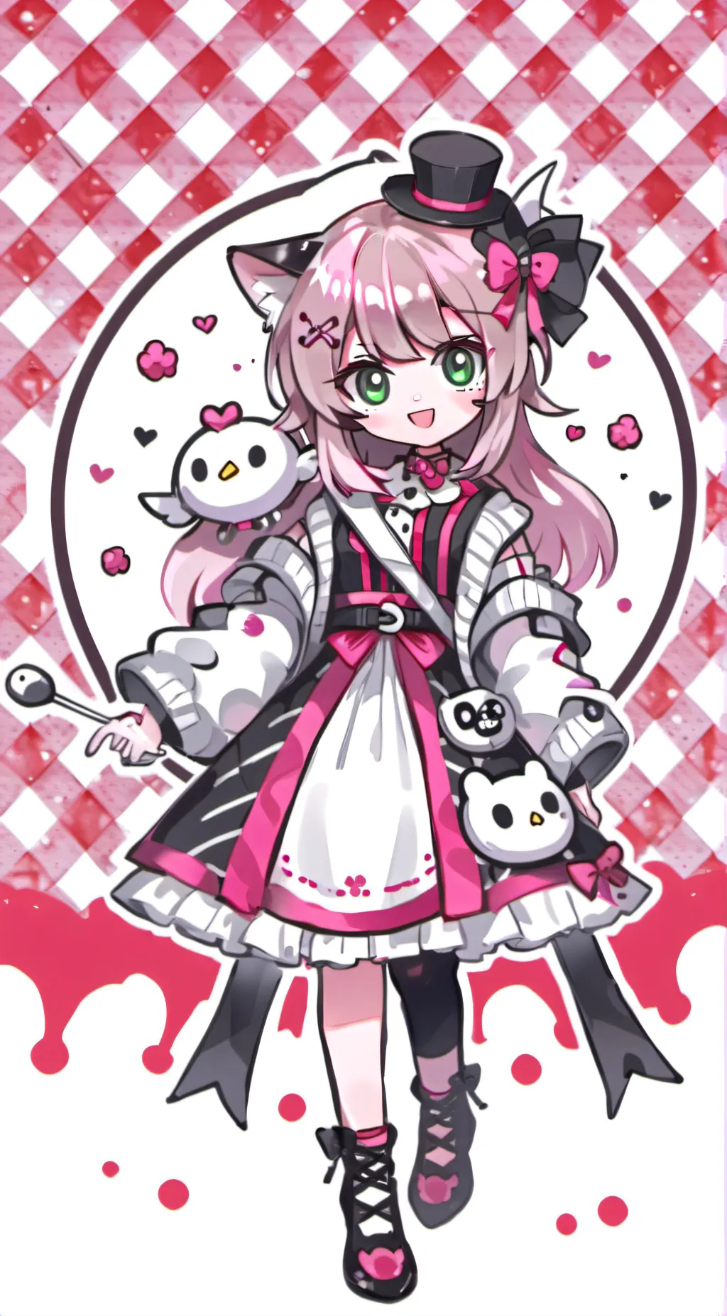 ai character: hello kitty <3 background